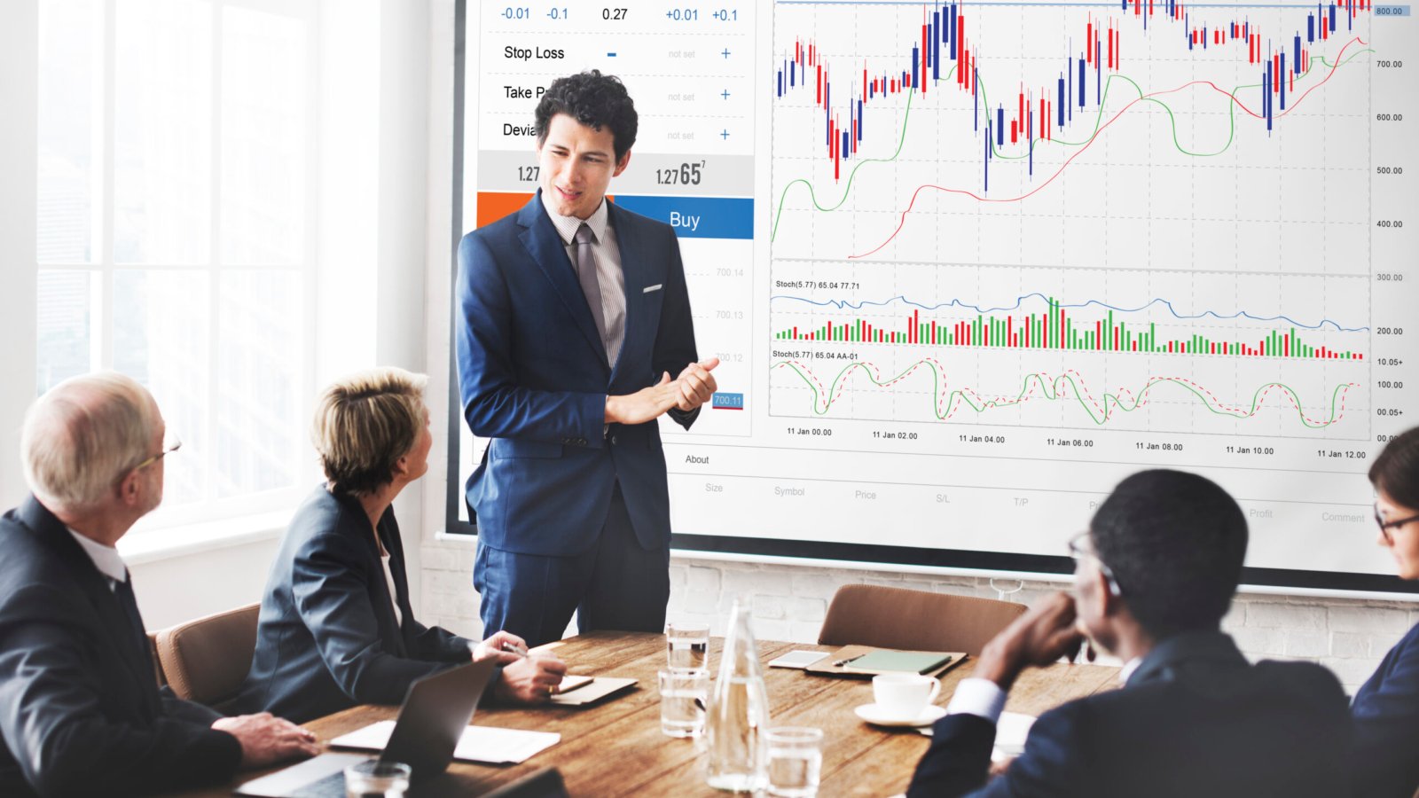 Forex Trade Graph Chart Concept